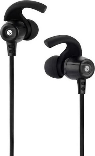 iXchange Sporty UA-37 In-ear Bluetooth Handsfree Ακουστικά με Αντοχή στον Ιδρώτα Μαύρα