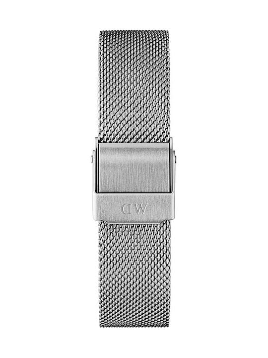 Daniel Wellington Classic Petite Women's Watch with Silver Metal Bracelet