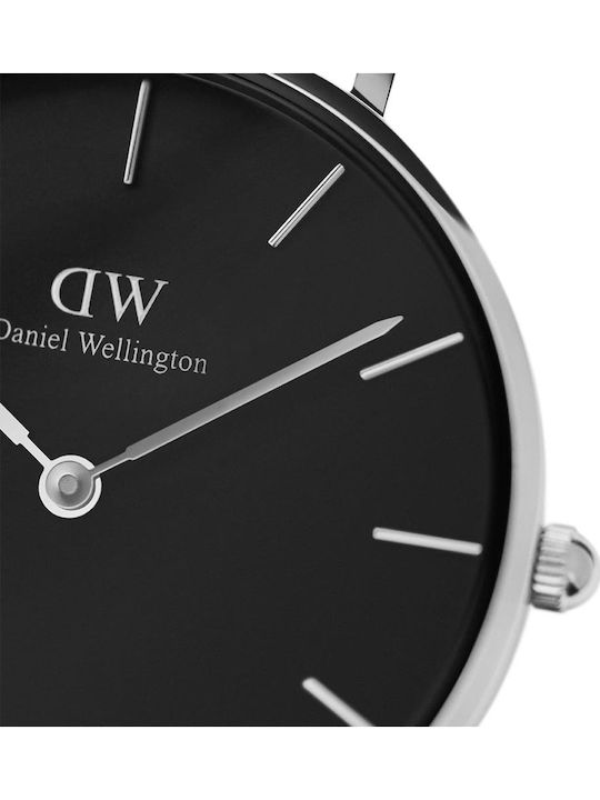 Daniel Wellington Classic Petite Women's Watch with Silver Metal Bracelet