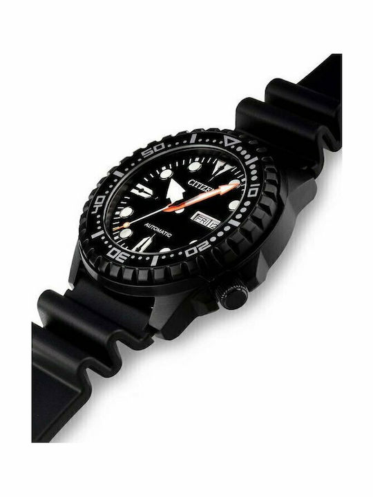Citizen Promaster Marine Мъжки Часовник 46mm Автоматичен с Черна Каучукова Каишка
