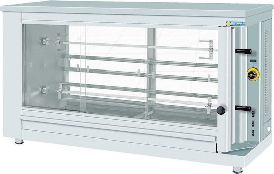 Sergas KE2 Електрическа Пилешка скара Rottisserie 6кВт с Размери 48x145x78см
