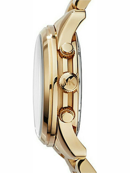 Michael Kors Runway Women's Watch Chronograph with Gold Metal Bracelet