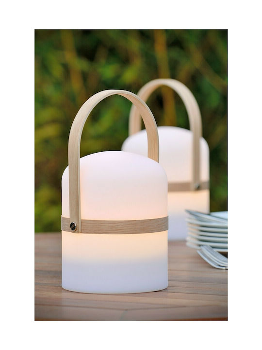 Lucide Lightning Επιτραπέζιo Φωτιστικό LED Εξωτερικού Χώρου 3W με Θερμό Λευκό Φως IP44 Λευκό