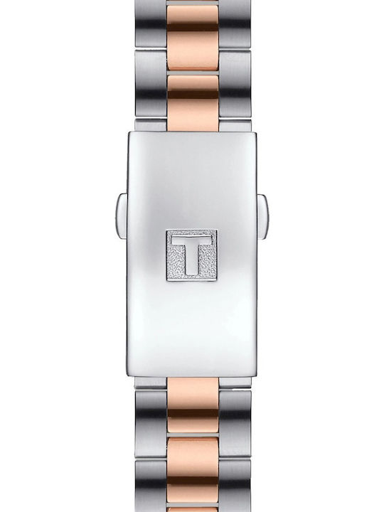 Tissot Ceas Dama 36mm Cronograf Cu Baterie Cu Brățară Argintie Din Oțel Inoxidabil