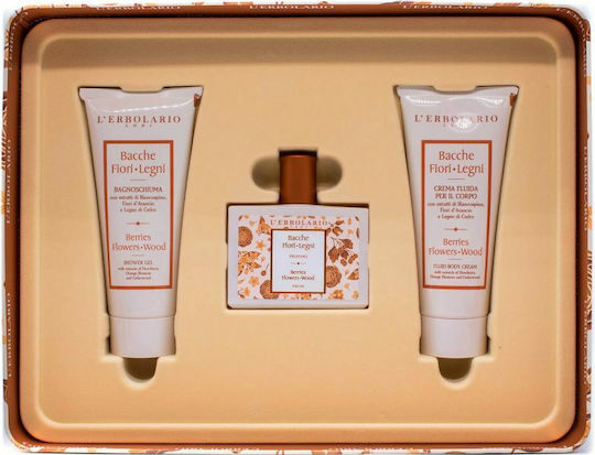 L' Erbolario Berries Flowers Wood Women's Fragrance Set with Eau de Parfum and Shower Gel