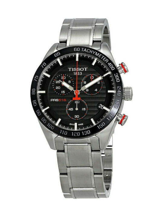 Tissot T-sport Men's Watch 42mm Battery Chronograph With Silver Metal Bracelet