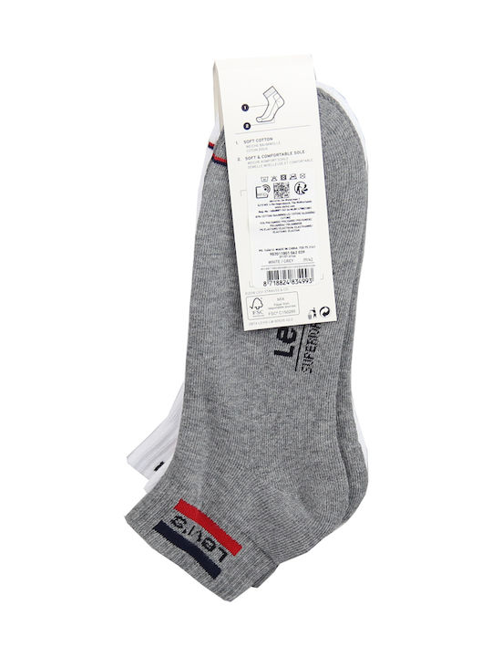 Levi's Sportswear Logo Men's Socks Grey / White 2Pack