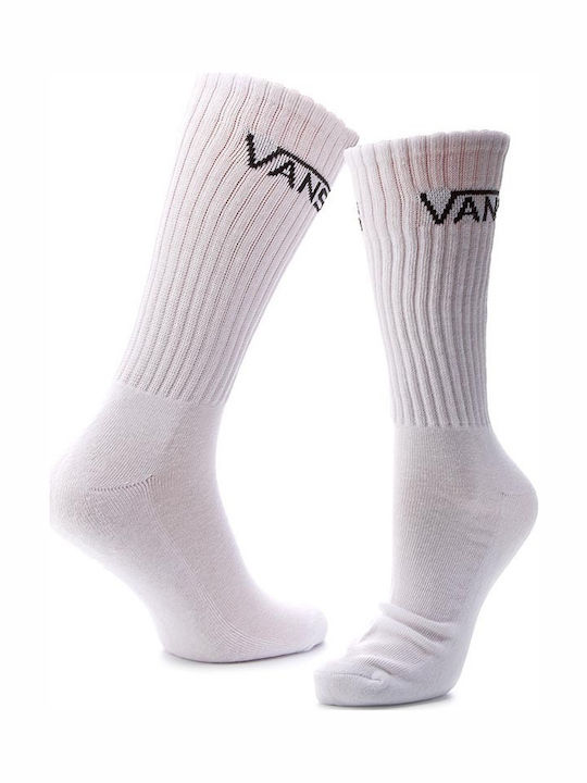 Vans Classic Crew Ανδρικές Μονόχρωμες Κάλτσες Λευκές 3Pack