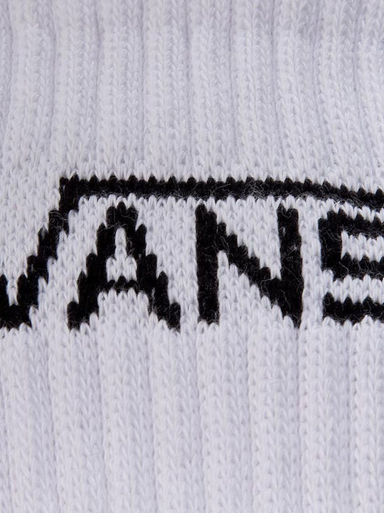 Vans Classic Crew Ανδρικές Μονόχρωμες Κάλτσες Λευκές 3Pack