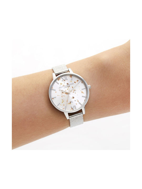 Olivia Burton Celestial Uhr mit Silber Metallarmband