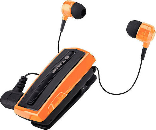 iXchange UA-28 In-Ear Bluetooth-Freisprecheinrichtung Kopfhörer Revers Orange