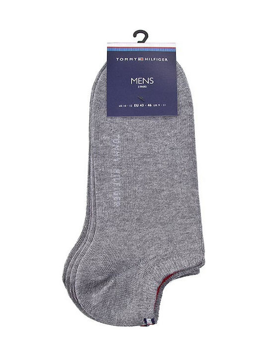 Tommy Hilfiger Men's Solid Color Socks Gray 2Pack