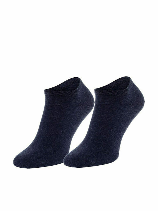 Tommy Hilfiger Men's Solid Color Socks Blue 2Pack