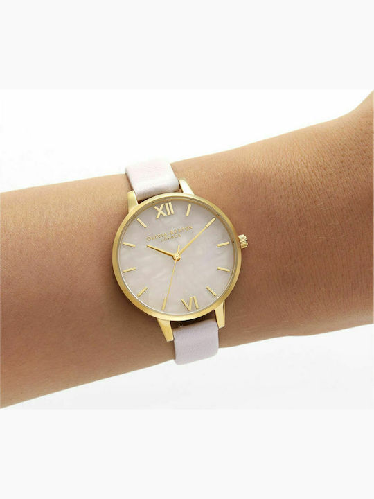 Olivia Burton Semi Precious Ρολόι Μπαταρίας με Δερμάτινο Λουράκι Olivia Burton Semi Precious Ρολόι Μπαταρίας με Δερμάτινο Λουράκι