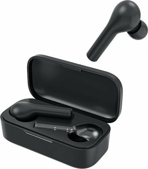 QCY T5 In-ear Bluetooth Handsfree Ακουστικά με Αντοχή στον Ιδρώτα και Θήκη Φόρτισης Μαύρα