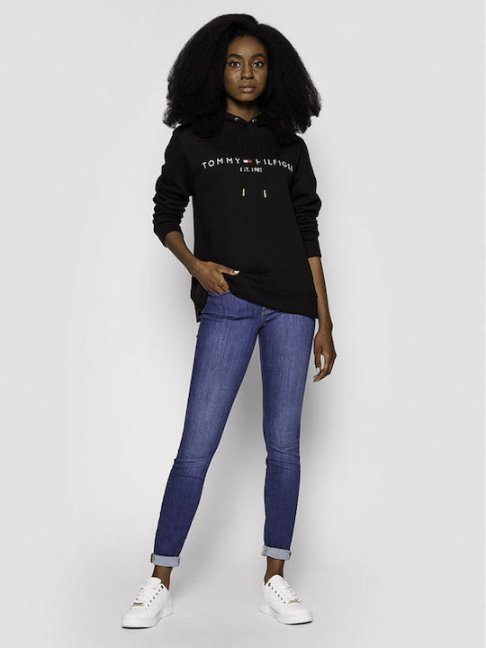 Women's Sweatshirt Hooded Black