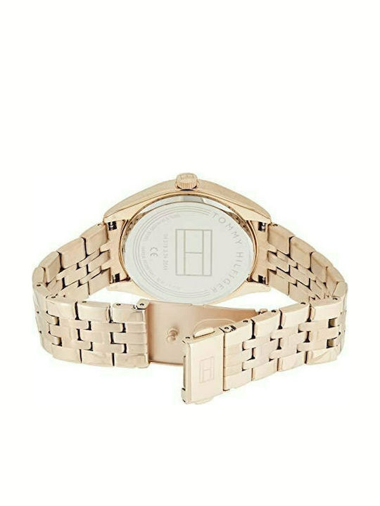 Tommy Hilfiger Lee Women's Watch with Pink Gold Metal Bracelet