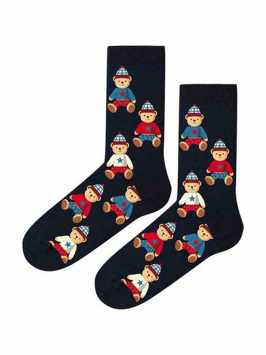 John Frank Fashion Christmas Teddy Femei Șosete Multicolor 1Pachet John Frank Fashion Christmas Teddy Femei Șosete Multicolor 1Pachet