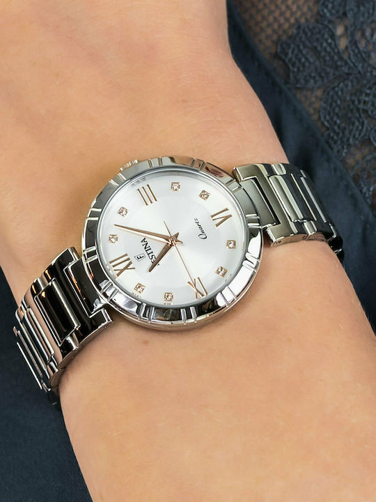 Festina Damen Uhr mit Silber Metallarmband