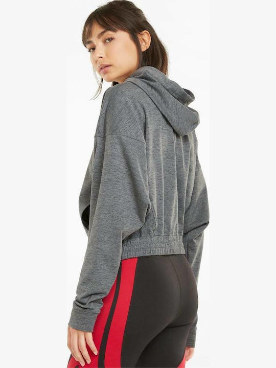 PUMA Gray Women's Sweatshirt with Hood