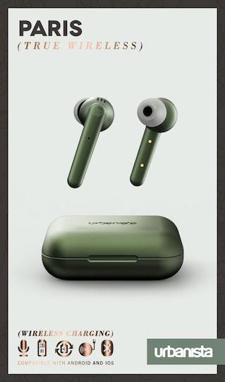 Urbanista Paris In-ear Bluetooth Handsfree Căști cu Carcasă de Încărcare Verde