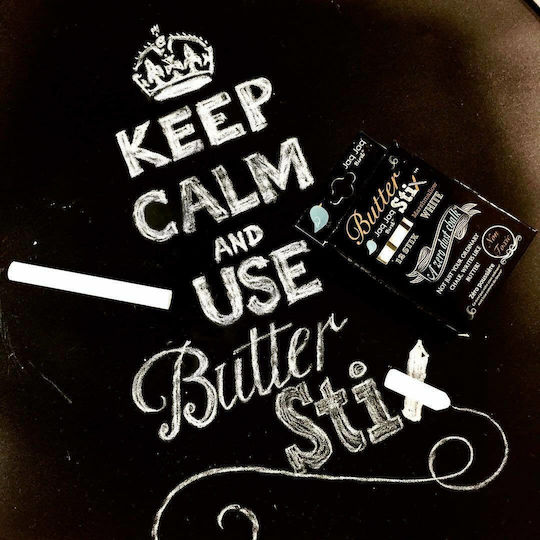 Jaq Jaq Bird Set 12 White Chalk Butterstix