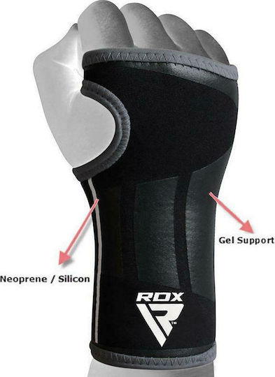 RDX R3 Wrist Support Compression Προστατευτικά Γάντια Γκρι NEP-R3R