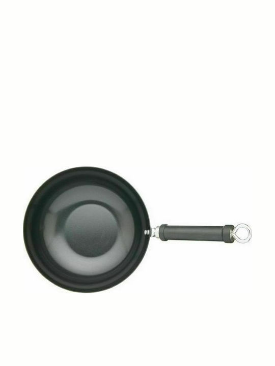 Kitchen Craft Wok από Ανθρακούχο Χάλυβα με Αντικολλητική Επίστρωση 26.5cm