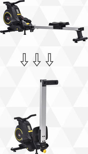 HomCom Rowing Machine with Magnetic Braking System Maximum Weight Limit 120kg