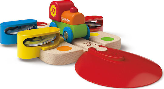 Hape Vehicle Rainbow Puzzle Train made of Wood with Music for 18++ Months