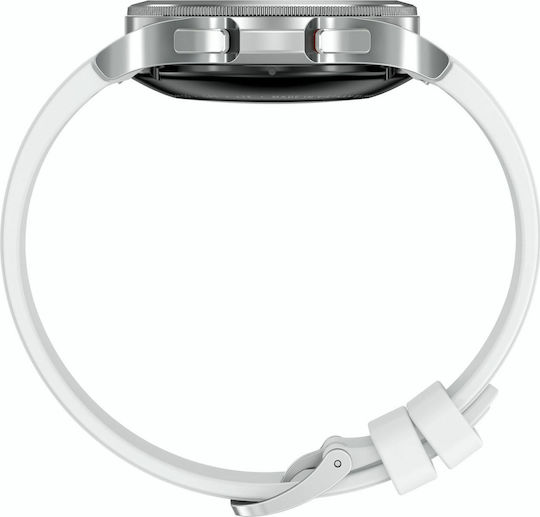 Samsung Galaxy Watch4 Classic Bluetooth 4G Неръждаема стомана 42мм Водоустойчив с eSIM и Пулсомер (Silver)