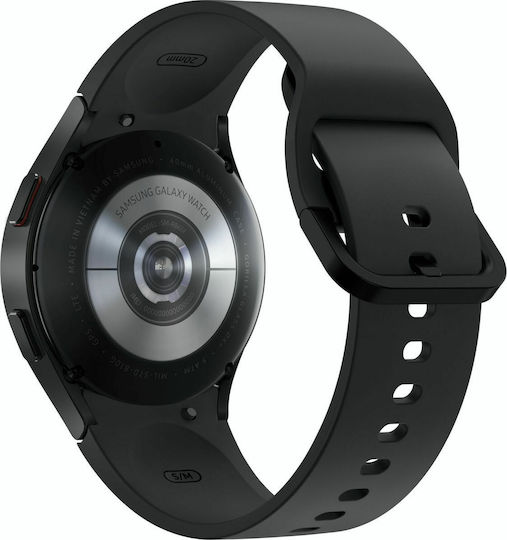 Samsung Galaxy Watch4 LTE Aluminium 40mm Αδιάβροχο με eSIM και Παλμογράφο (Black)