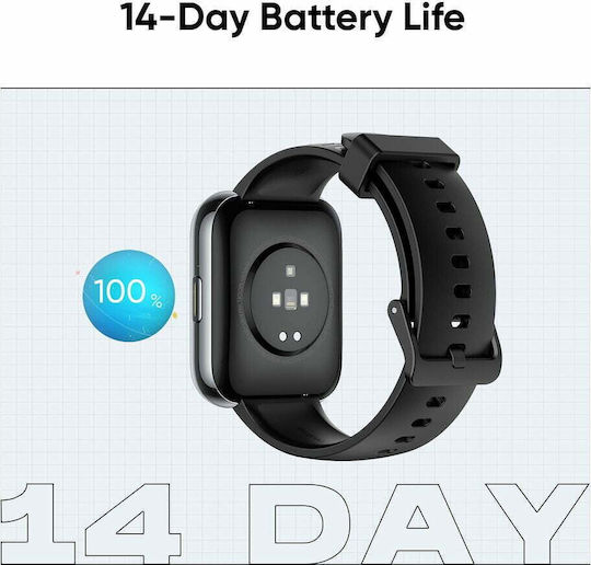 Realme Watch 2 Pro με Παλμογράφο (Μαύρο)