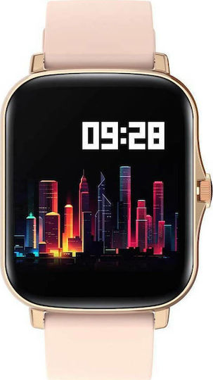 Colmi P8 Plus 43mm Smartwatch με Παλμογράφο (Χρυσό)