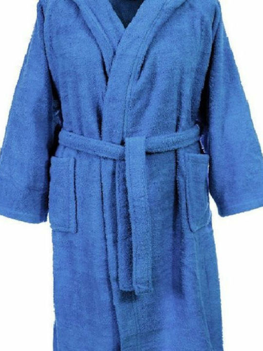 Dimcol No16 1320911605100022 Kids' Swimming Bathrobe Cotton Blue