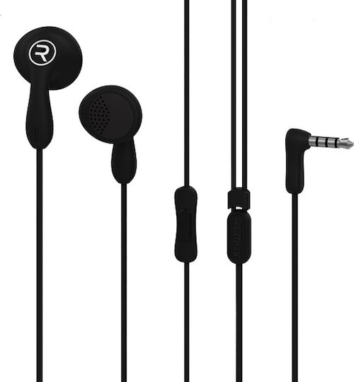 Remax RM-301 Earbuds Handsfree με Βύσμα 3.5mm Μαύρο