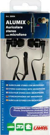 Lampa Alumix In-ear Handsfree Ακουστικά με Βύσμα 3.5mm Μαύρο