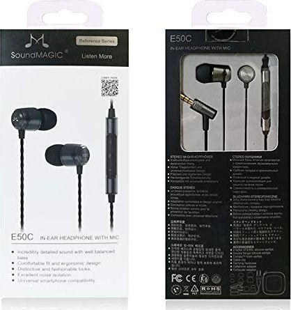 Soundmagic E50C In-ear Handsfree με Βύσμα 3.5mm Μαύρο