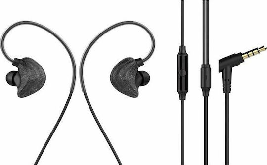UiiSii CM5 In-Ear Freihändig Kopfhörer mit Stecker 3.5mm Schwarz