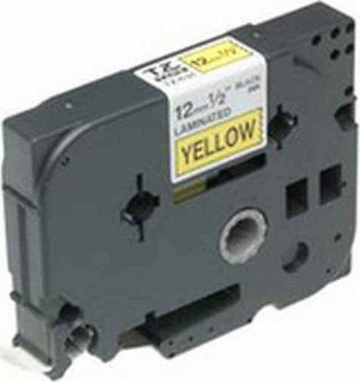 Brother TZE-631 Label Maker Tape 8m x 12mm In Yellow Colour 4 Pieces Compatible With Brother TZe/TZ