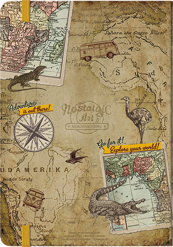Nostalgic Art Volkswagen Vw Let's Get Lost Σημειωματάριο A5 Πολύχρωμο