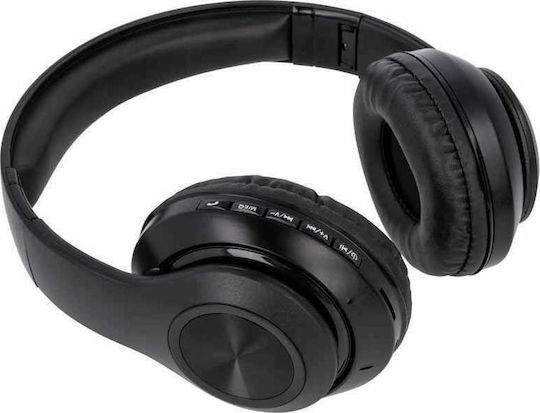 Setty Bluetooth Headphones Ασύρματα Bluetooth On Ear Ακουστικά με Ραδιόφωνο Μαύρα