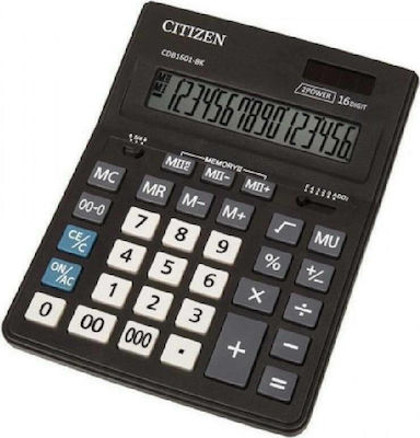 Citizen Αριθμομηχανή CDB-1601 16 Ψηφίων σε Μαύρο Χρώμα