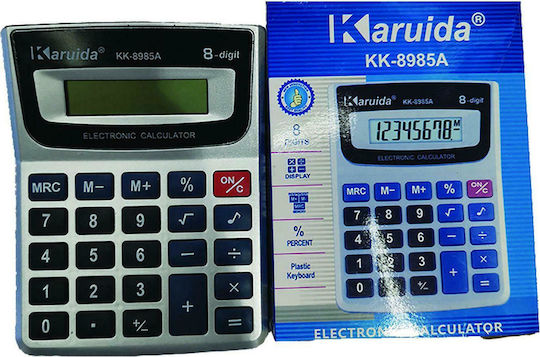 Kenko KK-8985A Αριθμομηχανή 8 Ψηφίων σε Ασημί Χρώμα