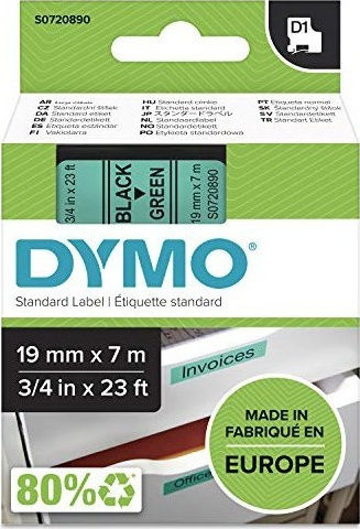 Dymo 45809 Etikettenband 7m x 19mm in Grün Farbe 1Stück