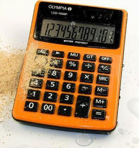 Olympia LCD-1000P Αριθμομηχανή 12 Ψηφίων σε Πορτοκαλί Χρώμα