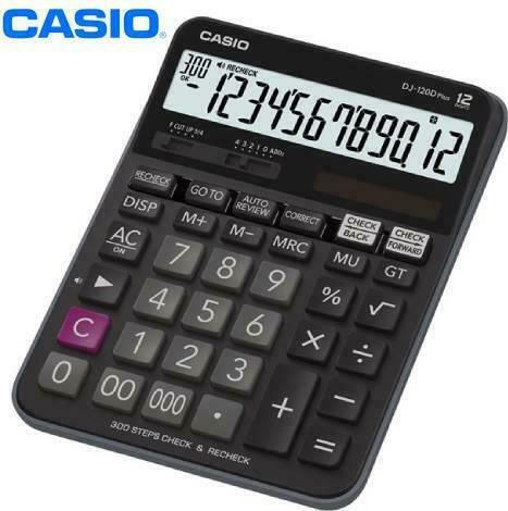Casio Calculator 12 Digits in Black Color 1pcs