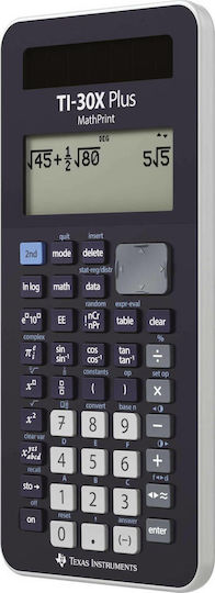 Texas Instruments TI-30X Plus MathPrint Taschenrechner Wissenschaftlich 16 Ziffern in Schwarz Farbe 1Stück