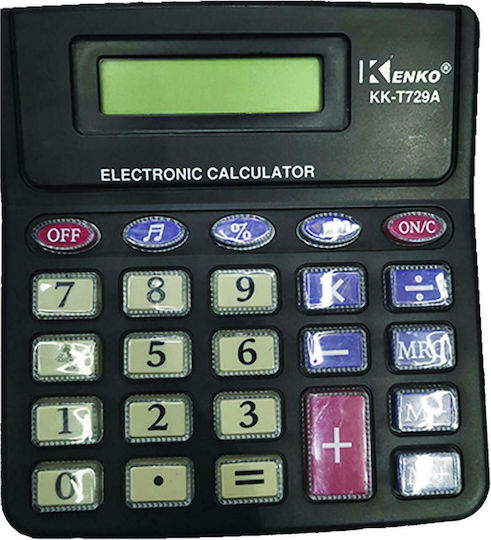 Kenko KK-268A Αριθμομηχανή 8 Ψηφίων σε Μαύρο Χρώμα