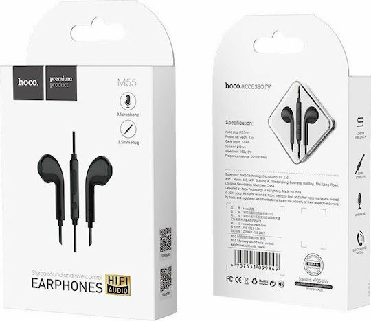 Hoco M55 Earbuds Handsfree with 3.5mm Connector Black